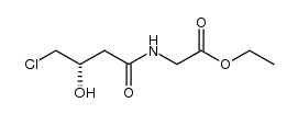 (S)-ethyl 2-(4-chloro-3-hydroxybutanamido)acetate结构式