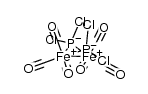 bis-μ-(dichlorophosphido)-bis(tricarbonyliron)(Fe-Fe)结构式