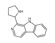 1-(pyrrolidin-2-yl)-β-carboline结构式