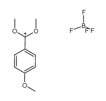 (p-methoxyphenyl)dimethoxycarbenium tetrafluoroborate Structure