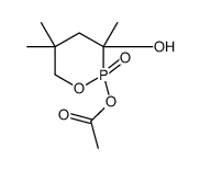 (3-hydroxy-3,5,5-trimethyl-2-oxo-1,2λ5-oxaphosphinan-2-yl) acetate结构式