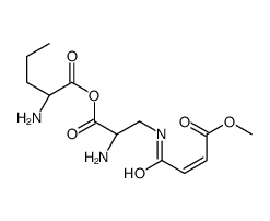 norvalyl-N(3)-(4-methoxyfumaroyl)-2,3-diaminopropionic acid结构式