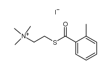 o-methylbenzoylthiocholine iodide Structure