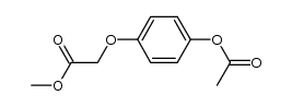 methyl (4-acetoxy-phenoxy)-acetate Structure