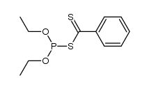 O,O-diethyl S-thiobenzoyl phosphorothioite结构式