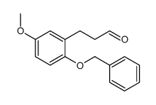 3-[2-(Benzyloxy)-5-methoxyphenyl]propanal Structure