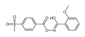 [(2-methoxybenzoyl)amino] 4-methylsulfonylbenzoate结构式
