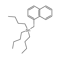 1-tributylstannyl-methylnaphthalene Structure