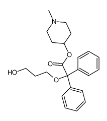 (3-Hydroxy-propoxy)-diphenyl-acetic acid 1-methyl-piperidin-4-yl ester Structure