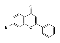 7-bromo-2-phenylchromen-4-one结构式