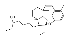 (1S)-5-[(Z)-2-[(1R,3aR,7aS)-2-ethyl-1-[(5S)-5-hydroxyheptyl]-4,7a-dimethyl-2,3,3a,5,6,7-hexahydro-1H-inden-4-yl]ethenyl]-4-methylcyclohexa-2,4-dien-1-ol Structure