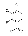 4-chloro-2-fluoro-3-methoxybenzoic acid Structure