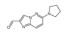 6-pyrrolidin-1-ylimidazo[1,2-b]pyridazine-2-carbaldehyde结构式