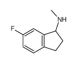 6-fluoro-N-methyl-2,3-dihydro-1H-inden-1-amine结构式