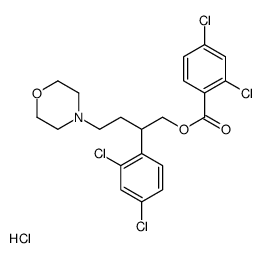 [2-(2,4-dichlorophenyl)-4-morpholin-4-ylbutyl] 2,4-dichlorobenzoate,hydrochloride Structure