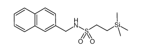 N-(naphthalen-2-ylmethyl)-2-(trimethylsilyl)ethane-1-sulfonamide结构式