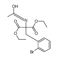 diethyl 2-acetamido-2-[(2-bromophenyl)methyl]propanedioate结构式