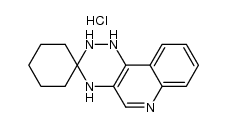 2,4-dihydro-1H-spiro[[1,2,4]triazino[5,6-c]quinoline-3,1'-cyclohexane] hydrochloride Structure