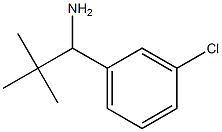 1-(3-CHLOROPHENYL)-2,2-DIMETHYLPROPAN-1-AMINE结构式