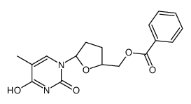 5'-O-benzoyl-3'-deoxythymidine结构式