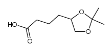 (+/-)-4-(2,2-dimethyldioxolan-4-yl)butanoic acid Structure