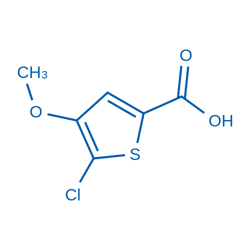 5-Chloro-4-methoxythiophene-2-carboxylic acid structure