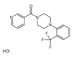pyridin-3-yl-[4-[2-(trifluoromethyl)phenyl]piperazin-1-yl]methanone,hydrochloride Structure