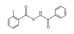 N-((2-methylbenzoyl)thio)benzamide结构式