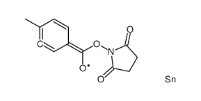 N-SUCCINIMIDYL 4-METHYL-3-TRIMETHYLSTANNYL-BENZOATE structure