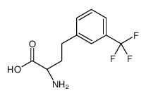 (2S)-2-amino-4-[3-(trifluoromethyl)phenyl]butanoic acid结构式