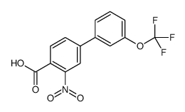 2-nitro-4-[3-(trifluoromethoxy)phenyl]benzoic acid结构式