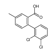2-(2,3-dichlorophenyl)-5-methylbenzoic acid Structure