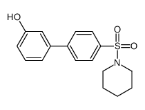 3-(4-piperidin-1-ylsulfonylphenyl)phenol结构式