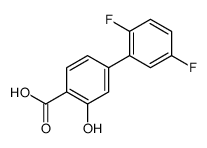 4-(2,5-difluorophenyl)-2-hydroxybenzoic acid结构式