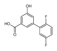 3-(2,5-difluorophenyl)-5-hydroxybenzoic acid结构式