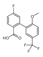 4-fluoro-2-[2-methoxy-5-(trifluoromethyl)phenyl]benzoic acid Structure