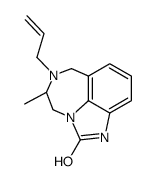 (R)-4,5,6,7-tetrahydro-5-methyl-6-(2-propenyl)imidazo[4,5,1-jk][1,4]benzodiazepin-2(1H)-one结构式