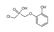 (o-hydroxyphenoxymethyl)chloromethylphosphinic acid Structure