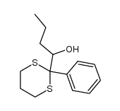 2-(1-hydroxybutyl)-2-phenyl-1,3-dithiane结构式
