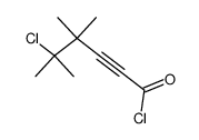 5-chloro-4,4,5-trimethylhex-2-ynoyl chloride Structure