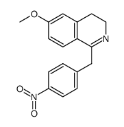 6-methoxy-1-(4-nitrobenzyl)-3,4-dihydroisoquinoline Structure