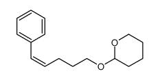 2-(5-phenylpent-4-enoxy)oxane Structure