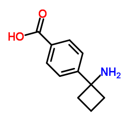 4-(1-Aminocyclobutyl)benzoic acid Structure