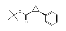 (1R,2R)-trans-2-phenyl-cyclopropane-1-carboxylic acid t-butyl ester Structure