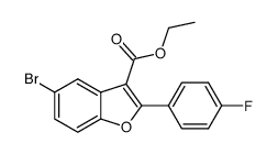 ethyl 5-bromo-2-(4-fluorophenyl)benzofuran-3-carboxylate Structure