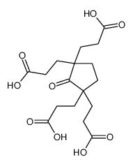 3-[1,3,3-tris(2-carboxyethyl)-2-oxocyclopentyl]propanoic acid Structure