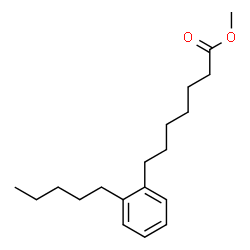 7-(o-Pentylphenyl)heptanoic acid methyl ester结构式