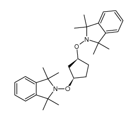 cis-1,3-bis(1',1',3',3'-tetramethyl-1',3'-dihydroisoindolin-2'-yloxyl)cyclopentane结构式