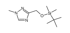 3-tert-butyldimethylsilyloxymethyl-1-methyl-1H-1,2,4-triazole结构式