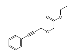 ethyl [(3-phenylprop-2-yn-1-yl)oxy]acetate结构式